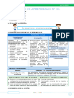 6° GRADO Sesiones de Aprendizaje - EDA I Semana 2 - Editora Quipus Perú