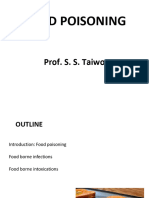 Food Poisoning - Prof S S Taiwo