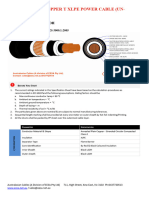 600/1000 Volts Copper T Xlpe Power Cable (Un-Armoured) : Cu/Gmt/Xlpe/Lsoh/Lsoh