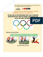 Plan de Actividades de Los Jedpa 2024 Etapa Interna