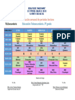 Horario Tercero 2023