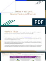 CHAPTER 8 - The DNA - Structure, Function, and Discovery