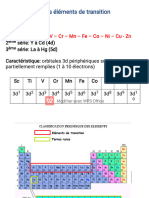 Eléments de Transition