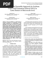 Multi-Model Ensemble Approach For Soybean Crop Yield Estimation (Kharif-2023) in Latur District at Macroscale Level