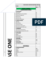 Cash Flow and Material Schedule Projection