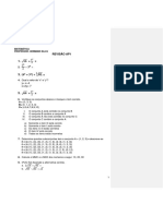 8367 - Revisão Ap1 - Matemática - Exercícios