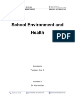 School Environment and Health Written Report