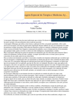 Abhyanga A Massagem Especial Da Terapia e Medicina Ayurvedica 26-12-2006