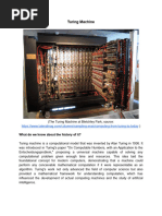 A01 - The History of Turing Machine