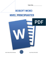 Cartilla de Ejercicios de Word PC Micros