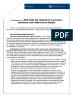 El Comunicado Del BCRA