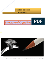 Materials Science Lecture #3a - Crystal Structure