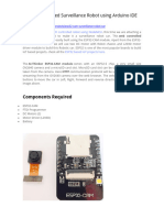 ESP32 CAM Based Surveillance Robot Using Arduino IDE