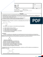 AV1 - 3° ANO - 1° SEMESTRE - QUÍMICA 304 Prof Laércio Sousa