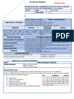 Sesion Matematica - Organizamos Nuestro Tiempo