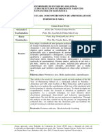 Malha Quadriculada Como Instrumento de Aprendizagem de Perímetro e Área