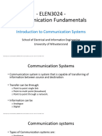 Lecture 1 Introduction To Communication Systems PDF