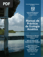 Libro Manual. Manual de Prácticas de Ecologia Acuatica