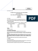 Schedule of National Sit-Down Tests Our One and Two Year Postal Courses AIEEE 2011