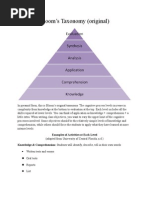 Bloom's Original & Revised Taxonomy Pyramids