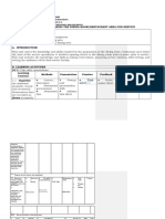 Basic Session Plan Food and Beverage