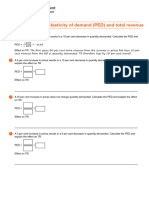 AO2 Worksheet 5 Price Elasticity of Demand (PED) and Total Revenue (TR) - 1