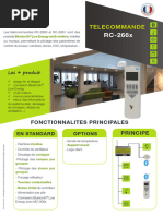 Telecommande: Fonctionnalites Principales Principe