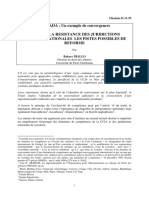 L'OHADA: Un Exemple de Convergences Vaincre La Resistance Des Juridictions Supremes Nationales Les Pistes Possibles de Reforme