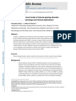 Dong 2014 A Cognitive-Behavioral Model of Internet Gaming Disorder