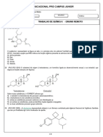 2 Série Ensino Médio Trabalho de Química I Glubio Ensino Remoto