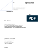 Unit 7 Progress Test - Version A