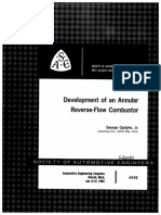 Development of An Annular Reverse-Flow Combustor: George Opdyke, JR