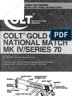 Gold Cup National Match MKIV Series 70 - Colt