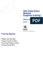 Ariba OFFLINE Training For Suppliers