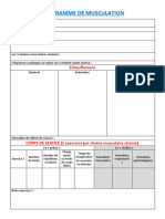 Programme de Musculation Trame CCF