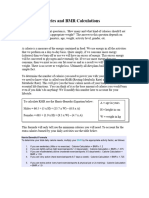 BMR Calculation and Note For Calories