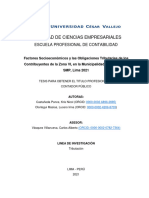 Castañeda Kris, Lucero Olortegui - Tesis Factores Socioeconomicos y Obligaciones Tributarias