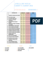 Planilla de Notas Integradas