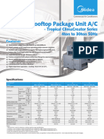 Rooftop Package ClimaCreator Tropical R410A 50Hz (Brochure)