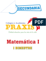 Libros - PRAXIS - ARITMÉTICA - 4° Año de Secundaria - COMPLETO