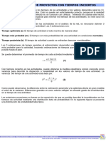 Programación de Proyectos Con Tiempos Inciertos