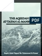 The Aqeedah of at Taifah Al Mansoorah