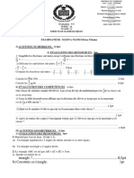 Evaluation 5 Classe de 6e