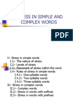 NHA1 - Stress in Simple and Complex Words