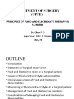 Fluid & Electrolytes in Surgery