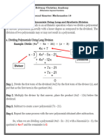 Division of Polynomials