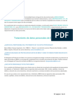 Lopd Política Tratamiento Datos Personales