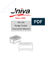 90x60 Range Cooker Instruction Manual 10 Nov 2021