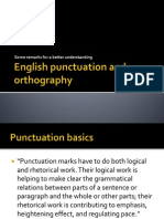 English Punctuation and Orthography SLIDES