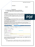 Lab Sheet 00 Introduction To MATLAB